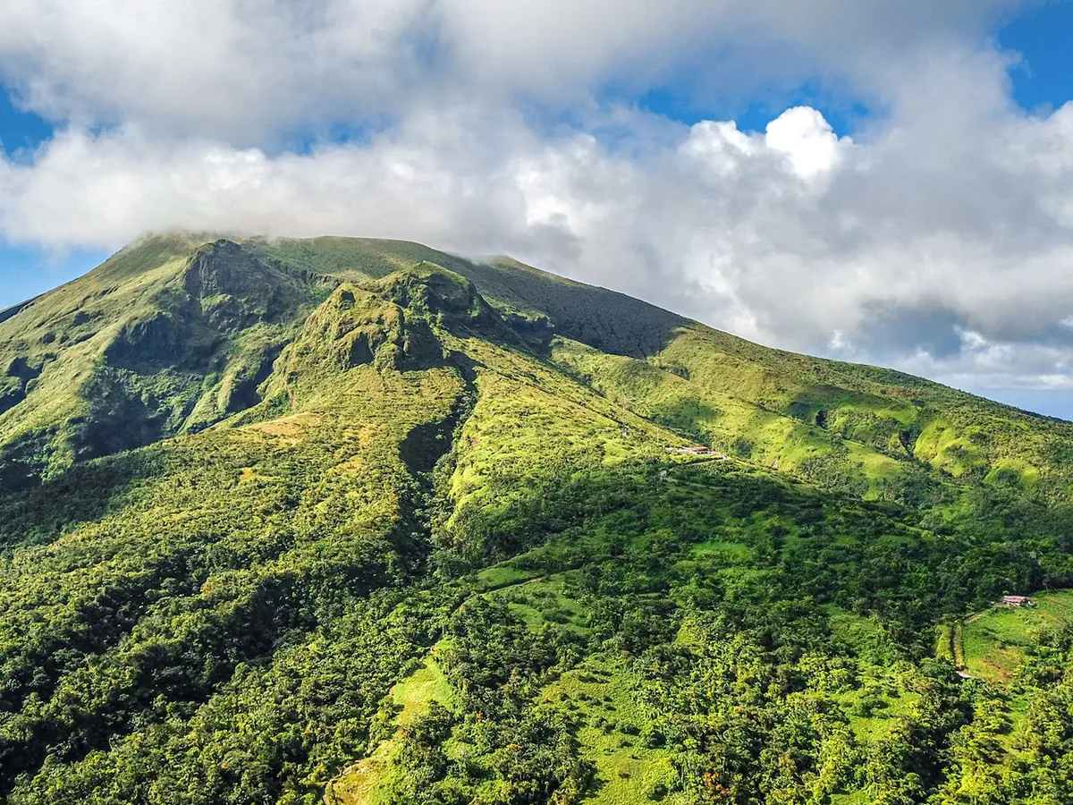 Fly with St Barth Executive to Mount Pelée in Martinique
